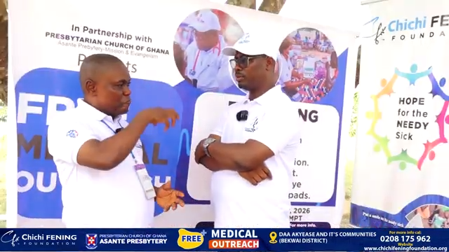 Catechist Ernest Kwarteng Commends Chichi Fening Foundation for Impactful Health Screening Initiative